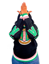 Load image into Gallery viewer, NEW! AKA V-neck Sweater (Black)