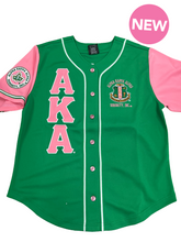 Load image into Gallery viewer, NEW! AKA Baseball Jersey (green)
