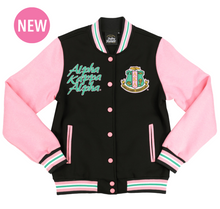 Load image into Gallery viewer, NEW! AKA Black &amp; Pink Fleece Jacket
