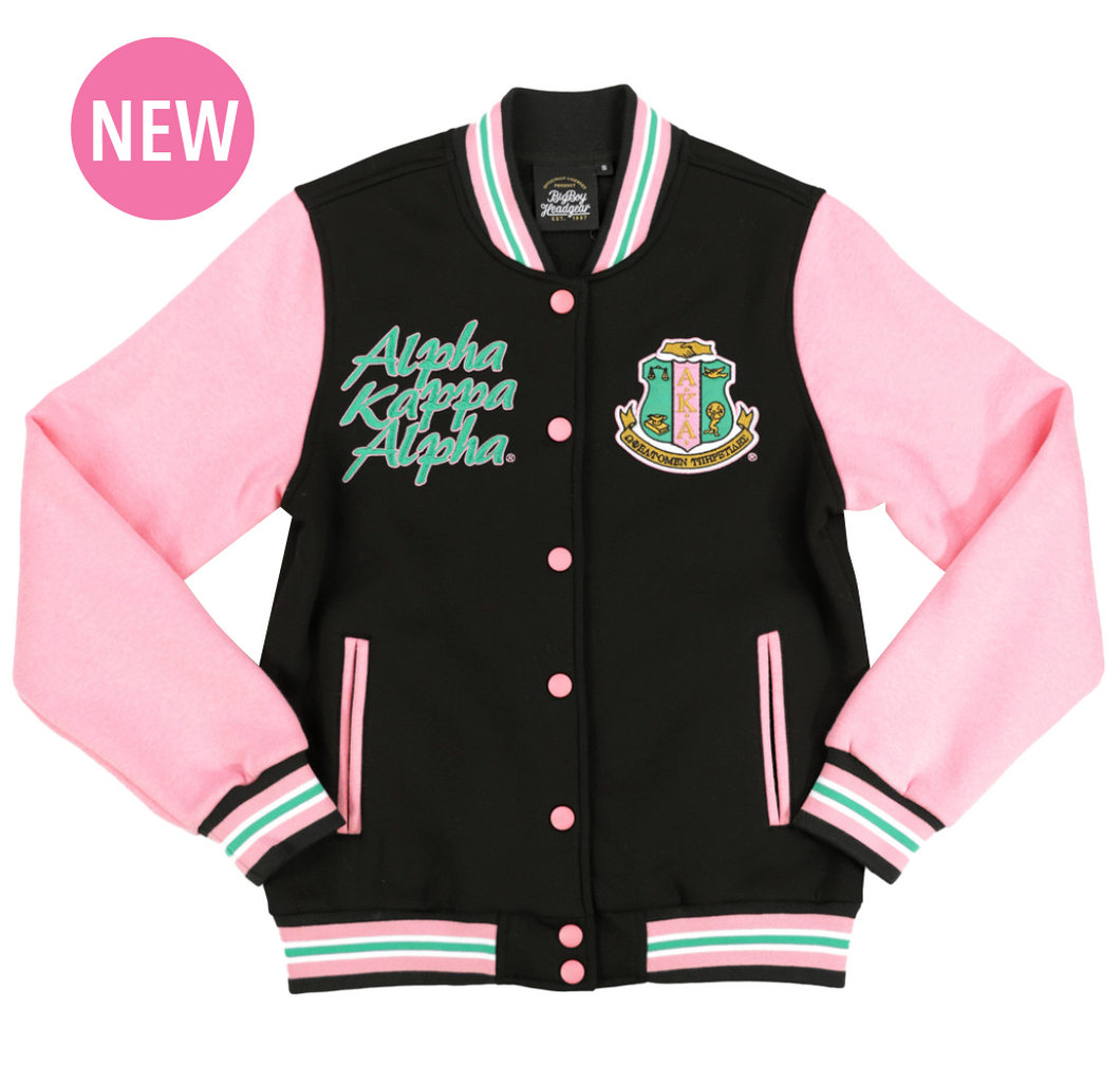 NEW! AKA Black & Pink Fleece Jacket