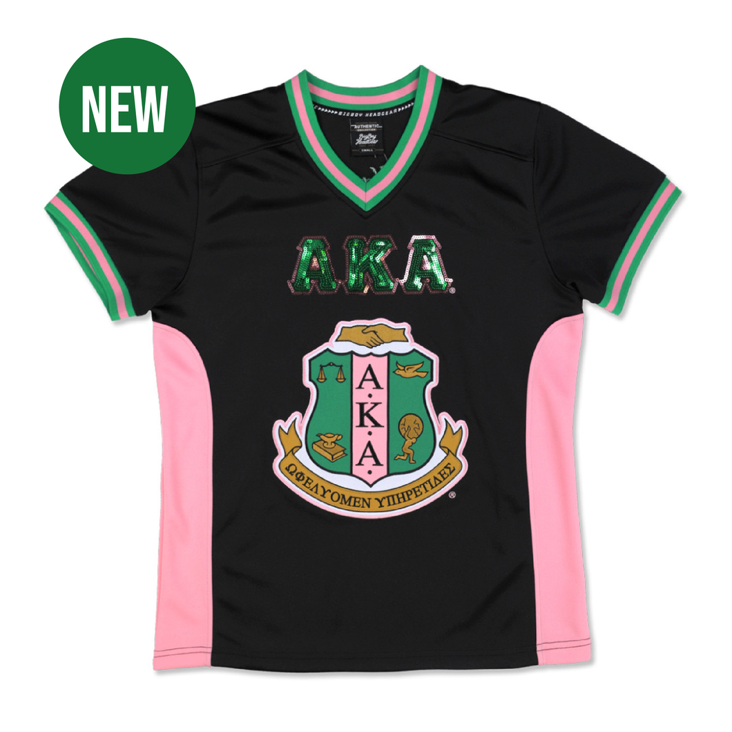 NEW Black Sequin AKA Jersey CollectiblesandMoreTX