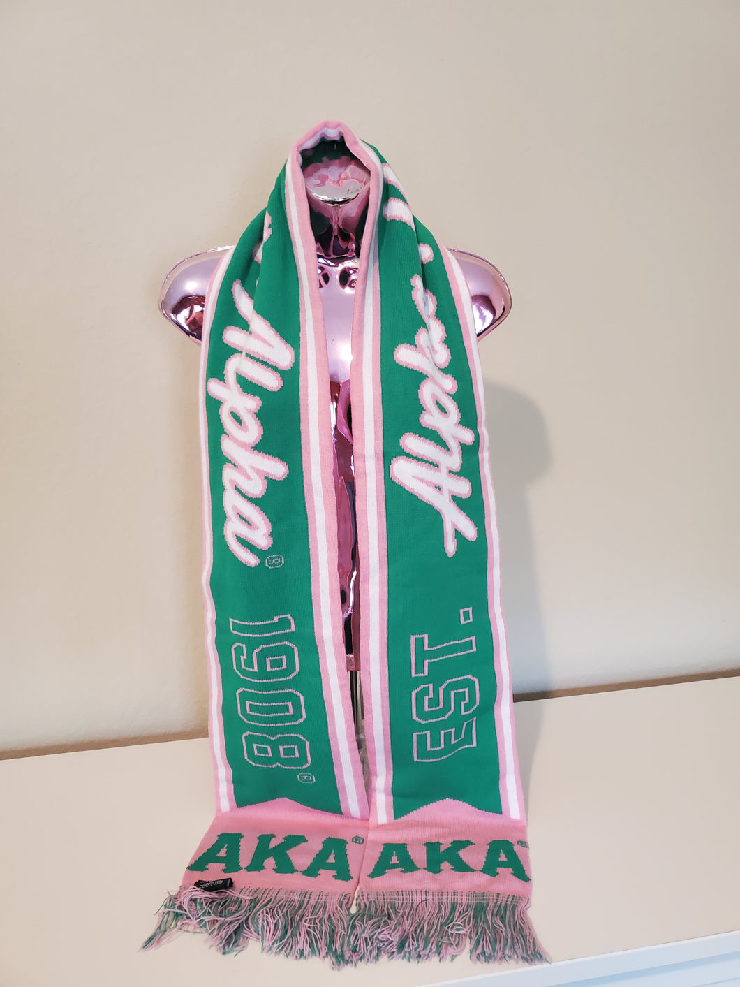 Pink and Green AKA Scarf