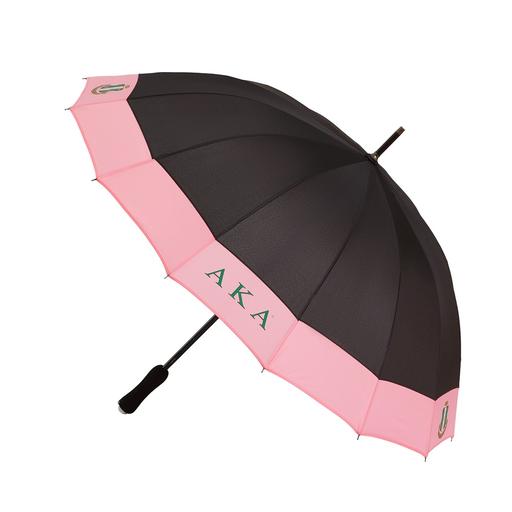 Small Pink and Black Retractable AKA Umbrella