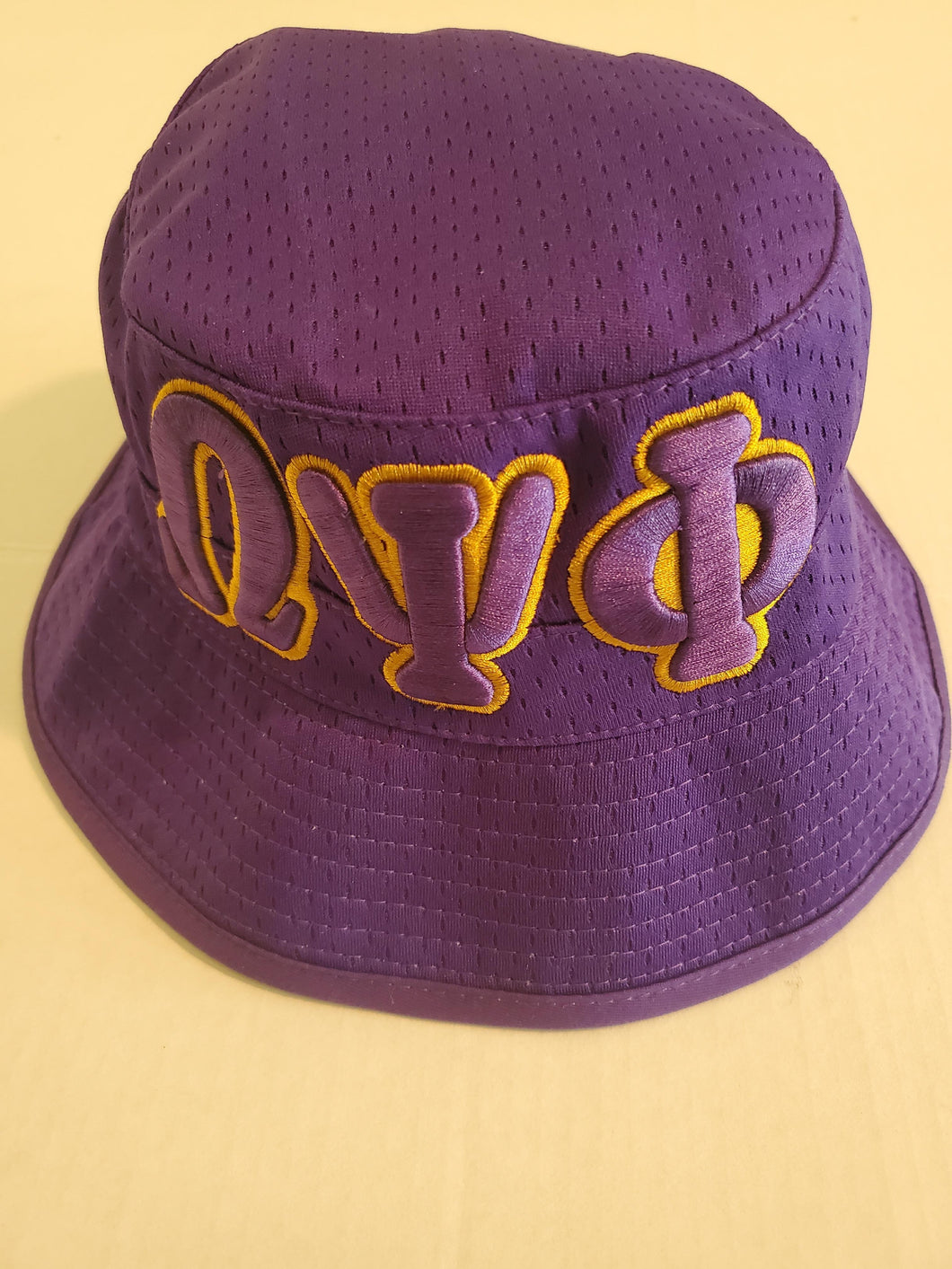 Purple Letter Bucket Hat (Omega)